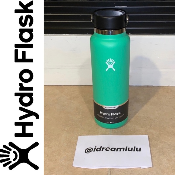 🌿NWT Hydroflask Spearmint 40oz Wide Mouth - Picture 2 of 6